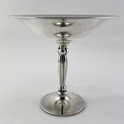 Danish Sterling Silver Tazza or Comport in the Manner of Georg Jensen