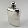 Good Quality Victorian Sterling Silver Hip Flask
