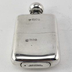 Good Quality Victorian Sterling Silver Hip Flask (1897)