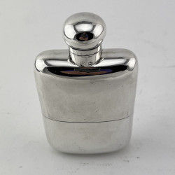 Good Quality Victorian Sterling Silver Hip Flask
