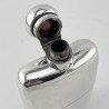 Good Quality Victorian Sterling Silver Hip Flask