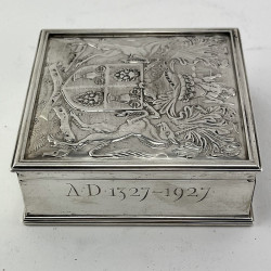 Superb Quality Garrard & Co Sterling Silver Commemorative Box