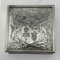 Superb Quality Garrard & Co Sterling Silver Commemorative Box