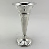 Pair of Edwardian Sterling Silver Vases Retailed by Goldsmiths & Silversmiths Company