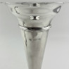 Pair of Edwardian Sterling Silver Vases Retailed by Goldsmiths & Silversmiths Company
