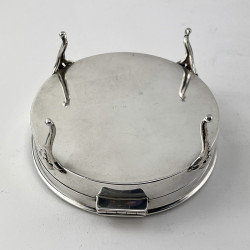 Unusual Tortoiseshell and Sterling Silver Jewellery Box