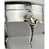 Unusual Tortoiseshell and Sterling Silver Jewellery Box