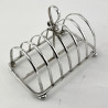 Good Quality Chester Sterling Silver Victorian Toast Rack (1898)