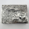 Victorian Dutch Bernard Muller Sterling Silver Trinket Box