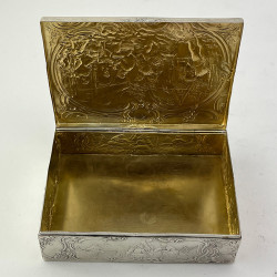 Victorian Dutch Bernard Muller Sterling Silver Trinket Box