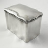 Smart Plain Edwardian Sterling Silver Tea Caddy or Trinket Box
