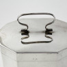 Plain Sterling Silver Tea Caddy or Trinket Box with Cut Corners