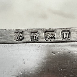 Plain Sterling Silver Tea Caddy or Trinket Box with Cut Corners
