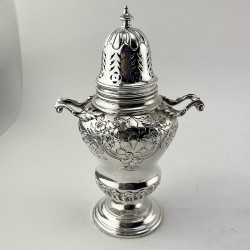 Decorative Elkington & Co Victorian Sterling Silver Sugar Caster (1898)