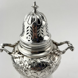 Decorative Elkington & Co Victorian Sterling Silver Sugar Caster