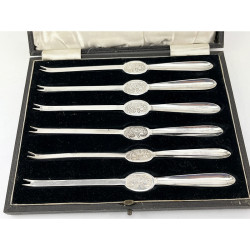 Boxed Set of Silver Plated Lobster or Crab Picks