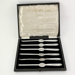 Boxed Set of Silver Plated Lobster or Crab Picks (c.1940)