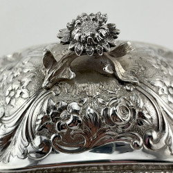 Beautiful Carrington & Co Georgian Style Sterling Silver Tea Caddy