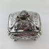 Beautiful Carrington & Co Georgian Style Sterling Silver Tea Caddy