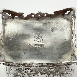 Beautiful Carrington & Co Georgian Style Sterling Silver Tea Caddy