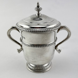 Miniature Georgian Style Sterling Silver Lidded Trophy Cup (1936)