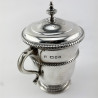 Miniature Georgian Style Sterling Silver Lidded Trophy Cup
