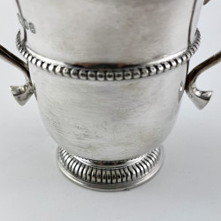 Miniature Georgian Style Sterling Silver Lidded Trophy Cup