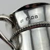 Miniature Georgian Style Sterling Silver Lidded Trophy Cup