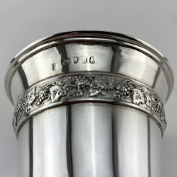 Good Quality and Weight Emes & Barnard Georgian Sterling Silver Goblet
