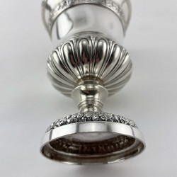 Good Quality and Weight Emes & Barnard Georgian Sterling Silver Goblet