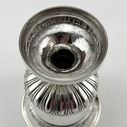 Good Quality and Weight Emes & Barnard Georgian Sterling Silver Goblet