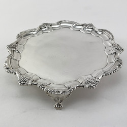 Very Fine Quality William Bateman Georgian Sterling Silver Salver (1818)