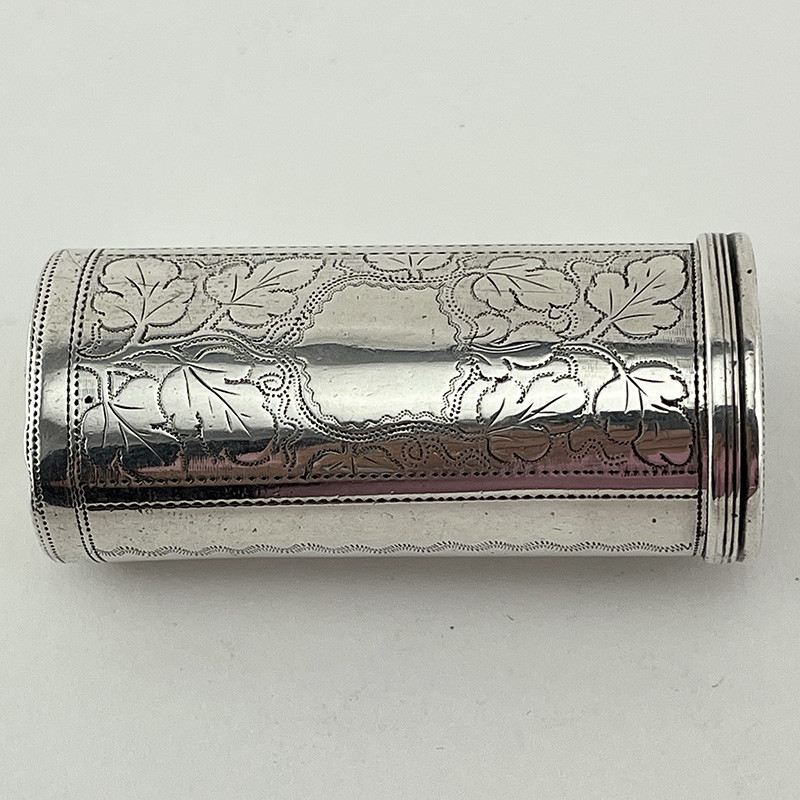 Unusual Georgian Samuel Pemberton Sterling Silver Nutmeg Grater (1811) Unusual Georgian Samuel Pemberton Sterling Silver Nutmeg Grater (1811)