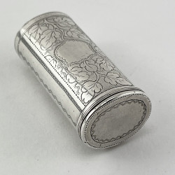 Unusual Georgian Samuel Pemberton Sterling Silver Nutmeg Grater