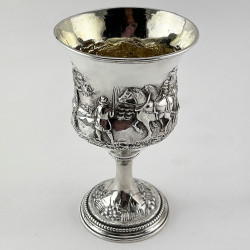 Decorative Georgian Sterling Silver Goblet (1781)