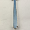 Beautiful Pale Blue Guilloche Enamel Sterling Silver Oval Hand Mirror