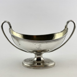 Pair of Elegant Sterling Silver George III Henry Chawner Salt Cellars