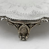 Very Pretty Victorian Round Sterling Silver Salver