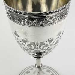 Large Victorian Sterling Silver Goblet or Trophy