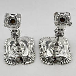 Pair of Late Victorian Sterling Silver Tapersticks