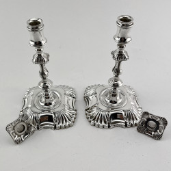 Pair of Late Victorian Sterling Silver Tapersticks