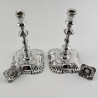 Pair of Late Victorian Sterling Silver Tapersticks