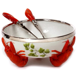 Lobster Bowl with Silver...