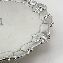 Good Quality 25.4cm (10") Late Victorian Sterling Silver Salver