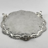 Good Quality 25.4cm (10") Late Victorian Sterling Silver Salver