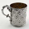 Beautiful Early Victorian Sterling Silver Christening Mug (1868)