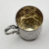 Beautiful Early Victorian Sterling Silver Christening Mug
