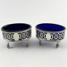 Pair of Georgian Robert Hennell Sterling Silver Salts