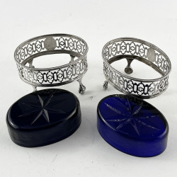 Pair of Georgian Robert Hennell Sterling Silver Salts