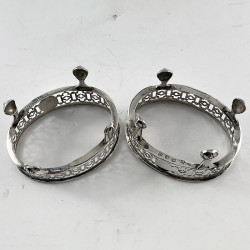 Pair of Georgian Robert Hennell Sterling Silver Salts
